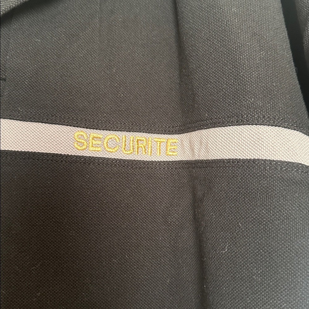 Black Security Polo Shirt says Goron S.A, Security - Picture 4 of 6